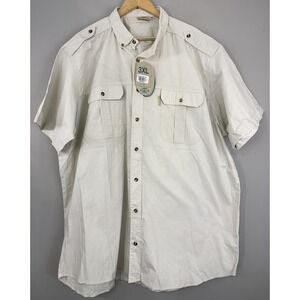 Tag Safari Shirt Men's 3XL Utility Outdoor Hunting Short Sleeve